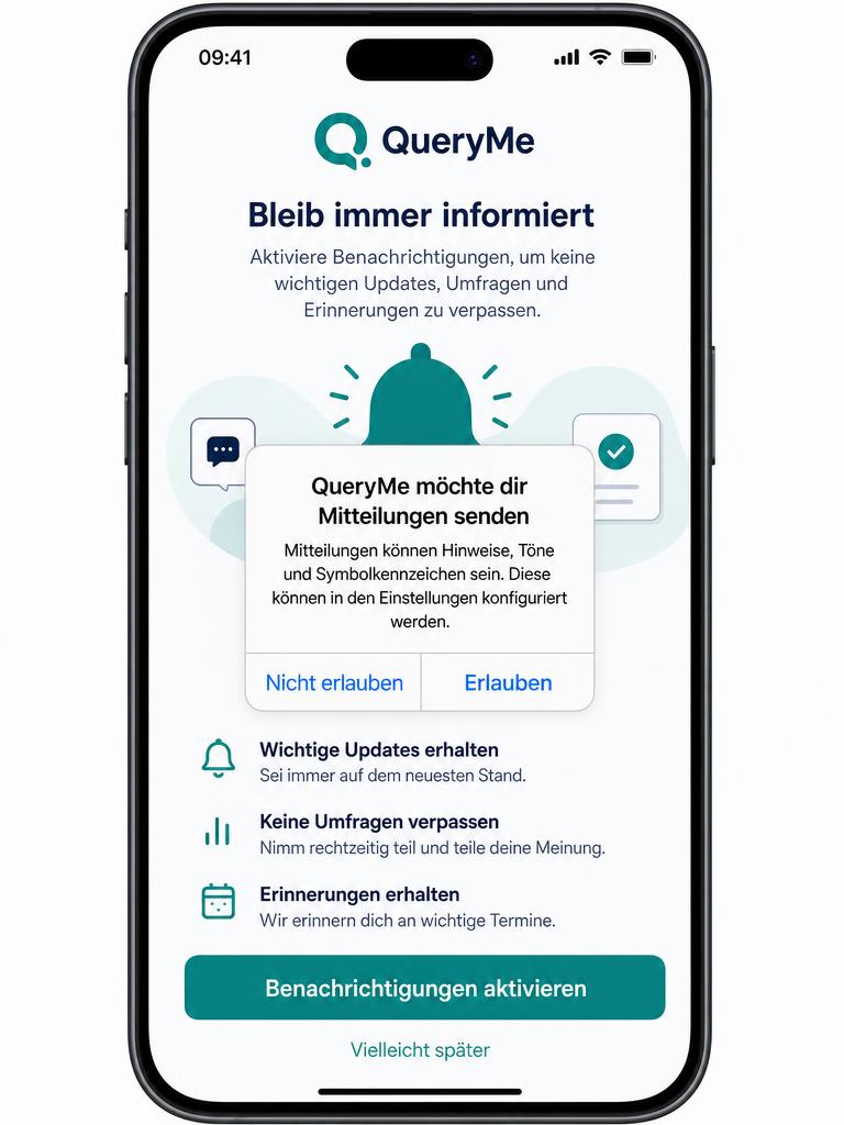Schritt 4: Systemabfrage für Mitteilungen bestätigen.